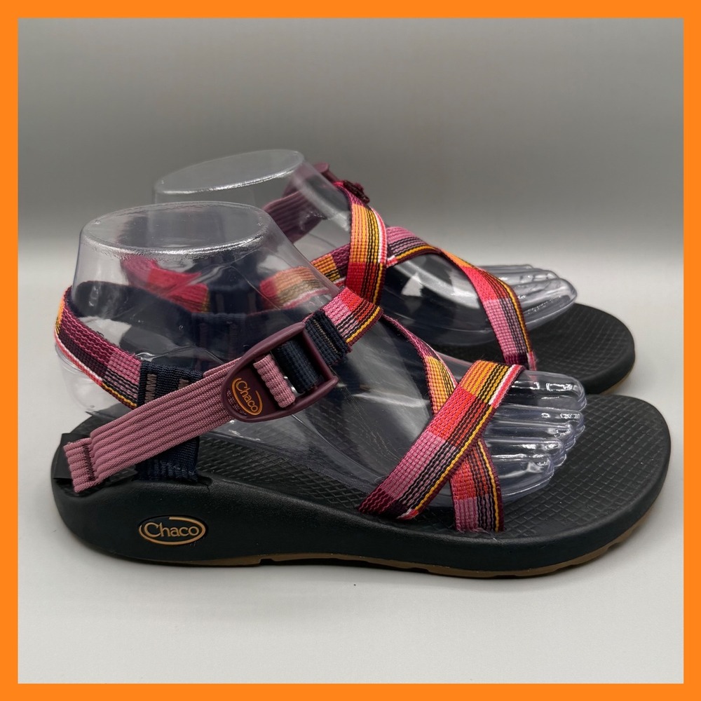 Chaco Z/1 Classic Sandals Womens 8 Errorweave Navy Strappy Hiking Water Shoes